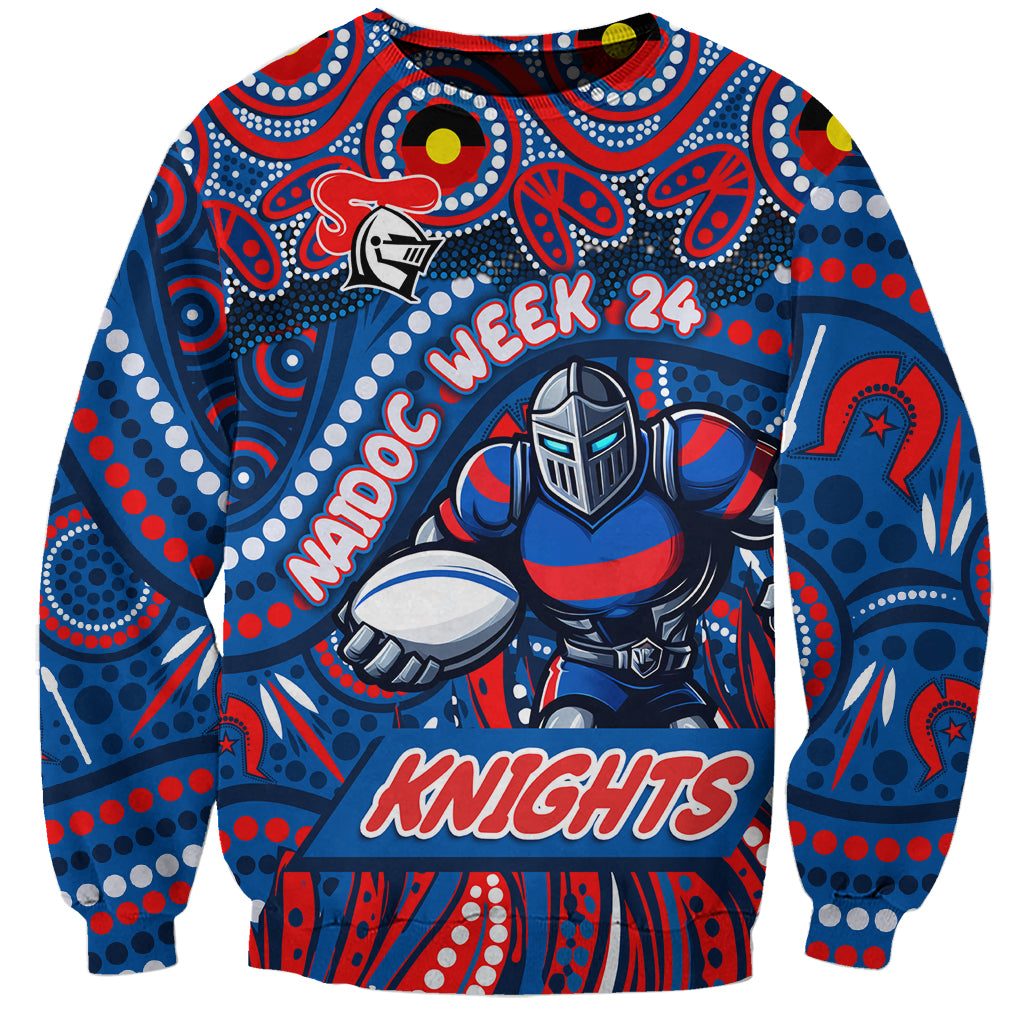 Custom Australia NAIDOC Week 2024 Sweatshirt Newcastle Knights Mascot Keep The Fire Burning