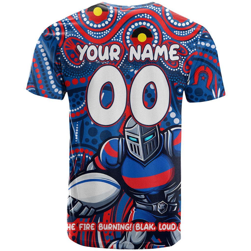 Custom Australia NAIDOC Week 2024 T Shirt Newcastle Knights Mascot Keep The Fire Burning