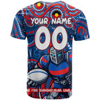 Custom Australia NAIDOC Week 2024 T Shirt Newcastle Knights Mascot Keep The Fire Burning