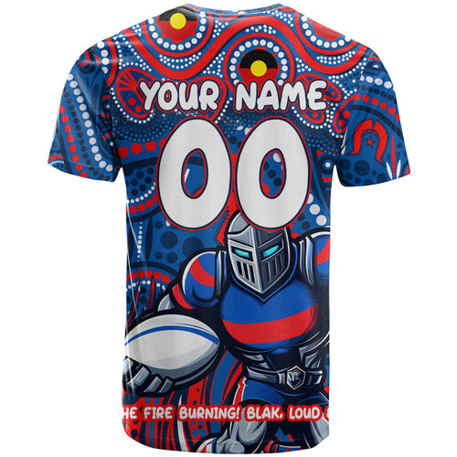 Custom Australia NAIDOC Week 2024 T Shirt Newcastle Knights Mascot Keep The Fire Burning