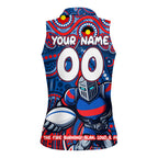 Custom Australia NAIDOC Week 2024 Women Sleeveless Polo Shirt Newcastle Knights Mascot Keep The Fire Burning