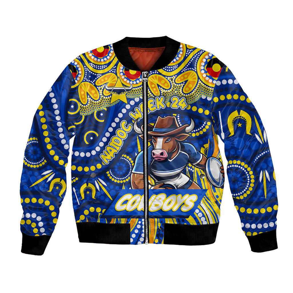 Custom Australia NAIDOC Week 2024 Bomber Jacket Cowboys Mascot Keep The Fire Burning