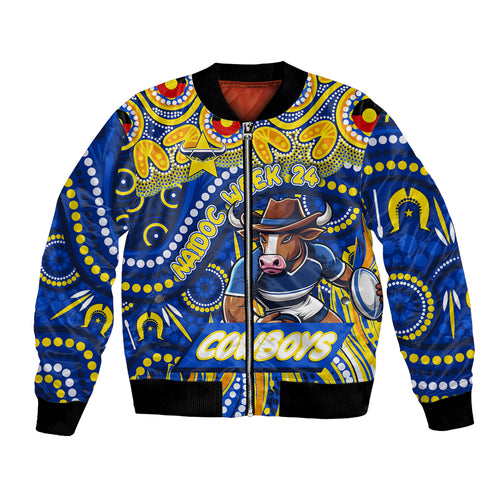 Custom Australia NAIDOC Week 2024 Bomber Jacket Cowboys Mascot Keep The Fire Burning