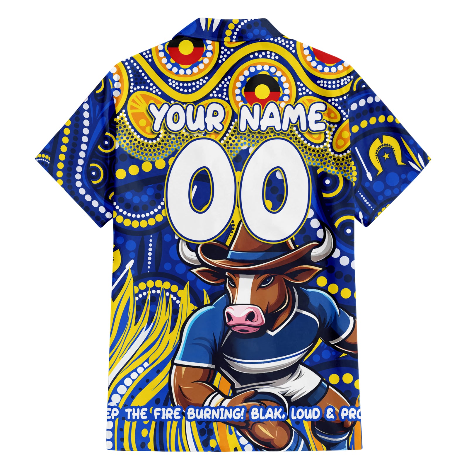 Custom Australia NAIDOC Week 2024 Hawaiian Shirt Cowboys Mascot Keep The Fire Burning
