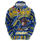 Custom Australia NAIDOC Week 2024 Hoodie Cowboys Mascot Keep The Fire Burning
