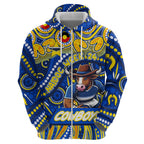Custom Australia NAIDOC Week 2024 Hoodie Cowboys Mascot Keep The Fire Burning