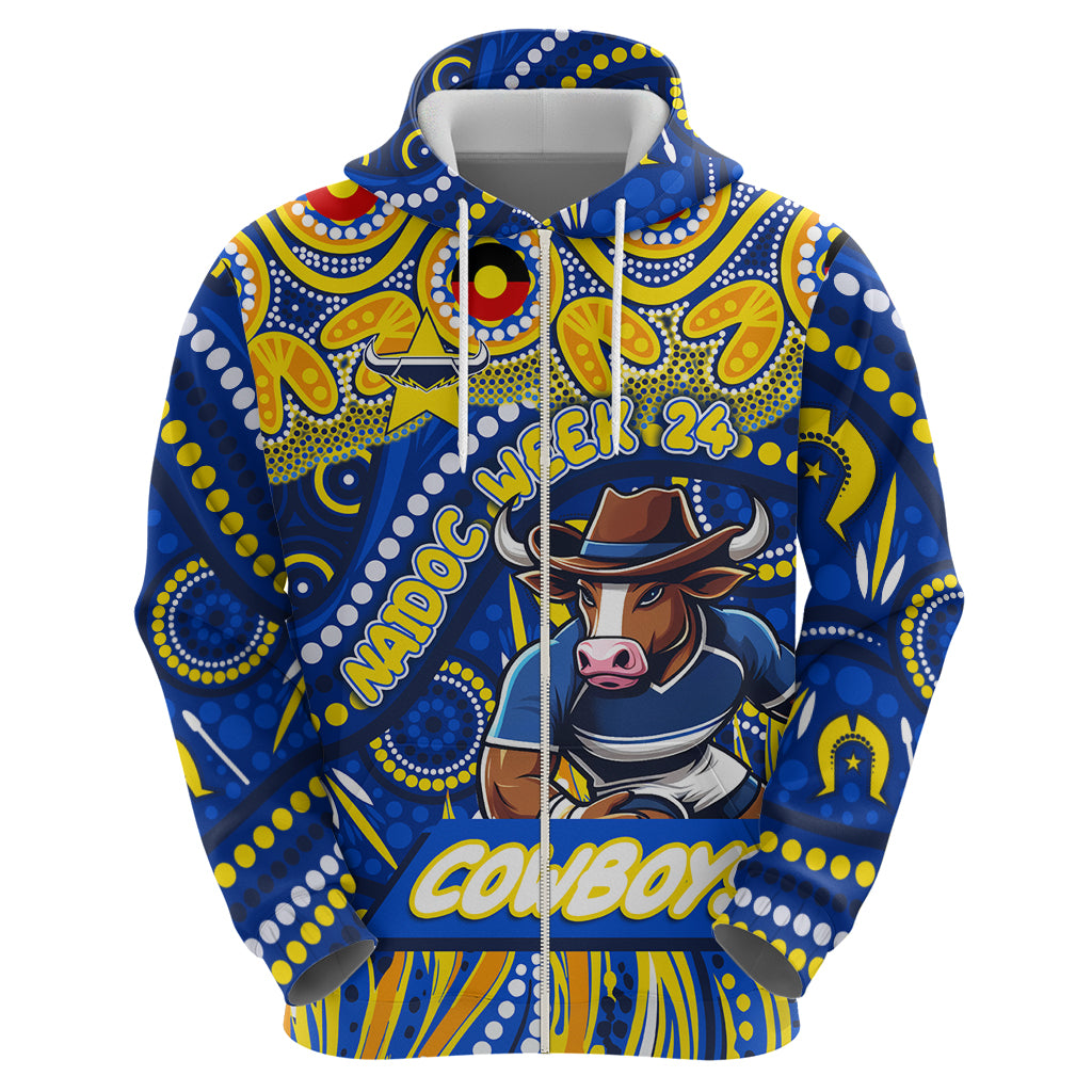 Custom Australia NAIDOC Week 2024 Hoodie Cowboys Mascot Keep The Fire Burning