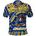 Custom Australia NAIDOC Week 2024 Polo Shirt Cowboys Mascot Keep The Fire Burning