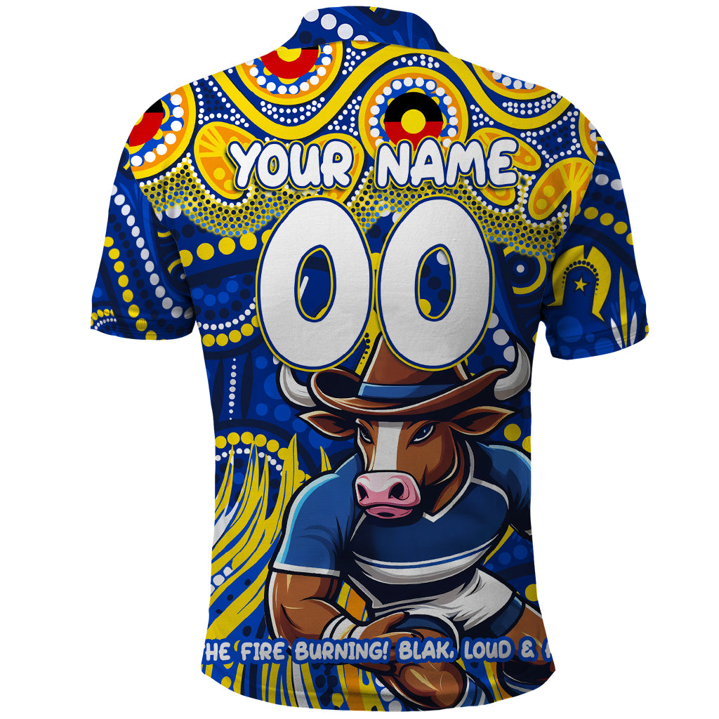 Custom Australia NAIDOC Week 2024 Polo Shirt Cowboys Mascot Keep The Fire Burning