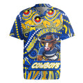 Custom Australia NAIDOC Week 2024 Rugby Jersey Cowboys Mascot Keep The Fire Burning