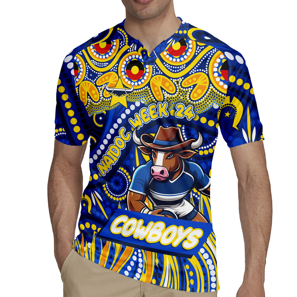 Custom Australia NAIDOC Week 2024 Rugby Jersey Cowboys Mascot Keep The Fire Burning