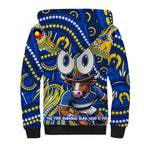 Custom Australia NAIDOC Week 2024 Sherpa Hoodie Cowboys Mascot Keep The Fire Burning