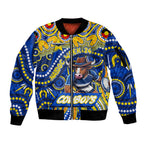 Custom Australia NAIDOC Week 2024 Sleeve Zip Bomber Jacket Cowboys Mascot Keep The Fire Burning