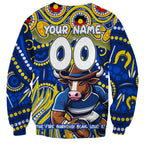 Custom Australia NAIDOC Week 2024 Sweatshirt Cowboys Mascot Keep The Fire Burning