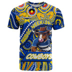 Custom Australia NAIDOC Week 2024 T Shirt Cowboys Mascot Keep The Fire Burning