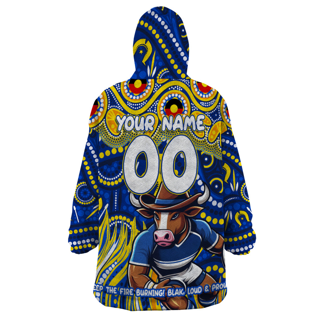 Custom Australia NAIDOC Week 2024 Wearable Blanket Hoodie Cowboys Mascot Keep The Fire Burning
