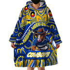 Custom Australia NAIDOC Week 2024 Wearable Blanket Hoodie Cowboys Mascot Keep The Fire Burning