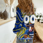 Custom Australia NAIDOC Week 2024 Women Casual Shirt Cowboys Mascot Keep The Fire Burning