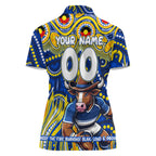 Custom Australia NAIDOC Week 2024 Women Polo Shirt Cowboys Mascot Keep The Fire Burning