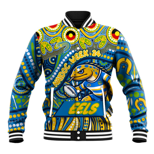 Custom Australia NAIDOC Week 2024 Baseball Jacket Parramatta Eels Mascot Keep The Fire Burning