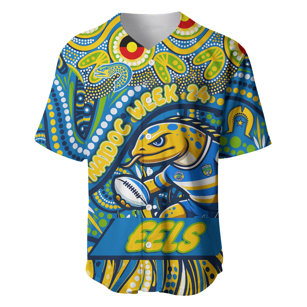 Custom Australia NAIDOC Week 2024 Baseball Jersey Parramatta Eels Mascot Keep The Fire Burning