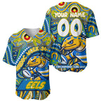 Custom Australia NAIDOC Week 2024 Baseball Jersey Parramatta Eels Mascot Keep The Fire Burning