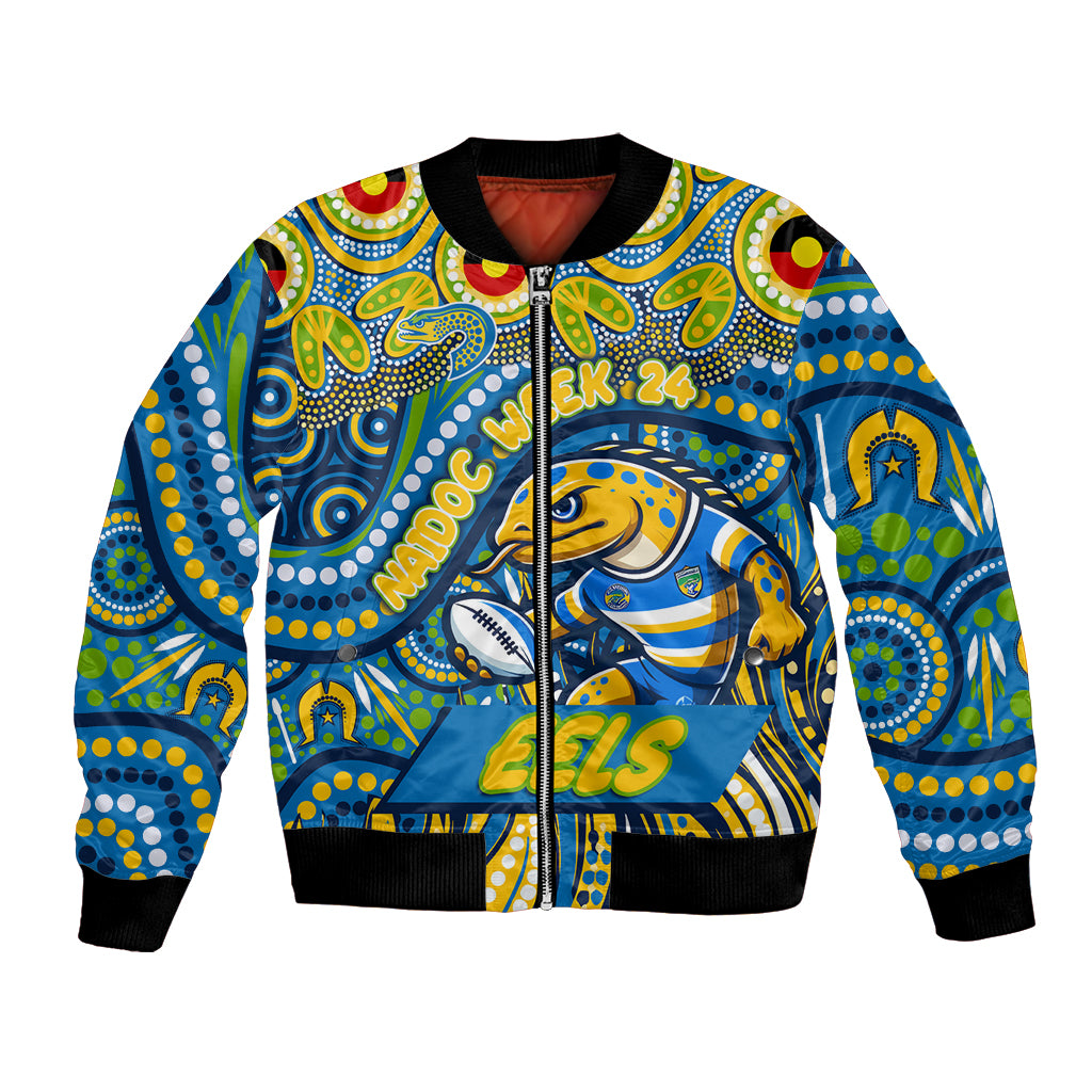 Custom Australia NAIDOC Week 2024 Bomber Jacket Parramatta Eels Mascot Keep The Fire Burning