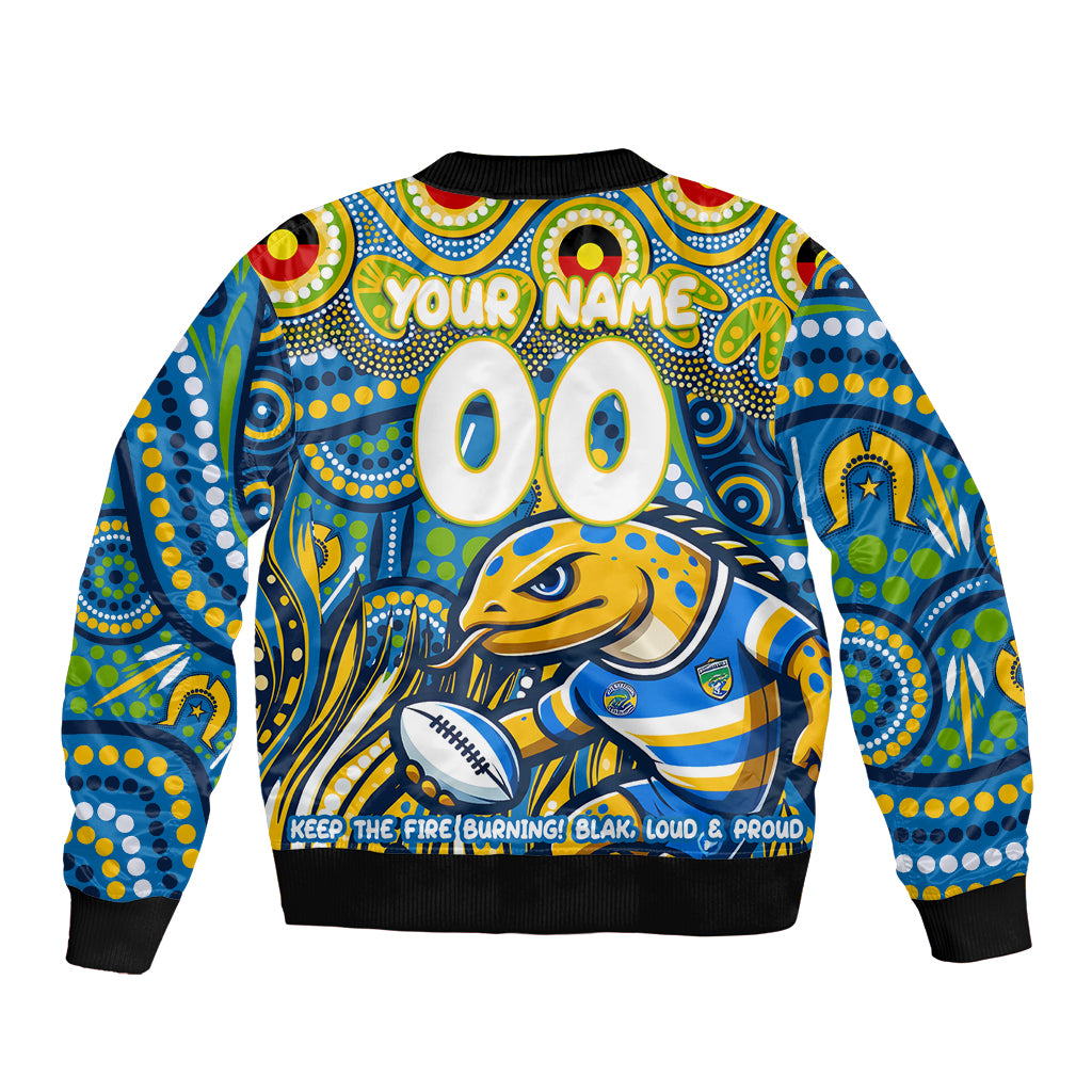 Custom Australia NAIDOC Week 2024 Bomber Jacket Parramatta Eels Mascot Keep The Fire Burning