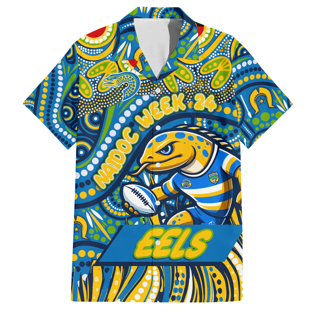 Custom Australia NAIDOC Week 2024 Hawaiian Shirt Parramatta Eels Mascot Keep The Fire Burning