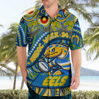 Custom Australia NAIDOC Week 2024 Hawaiian Shirt Parramatta Eels Mascot Keep The Fire Burning