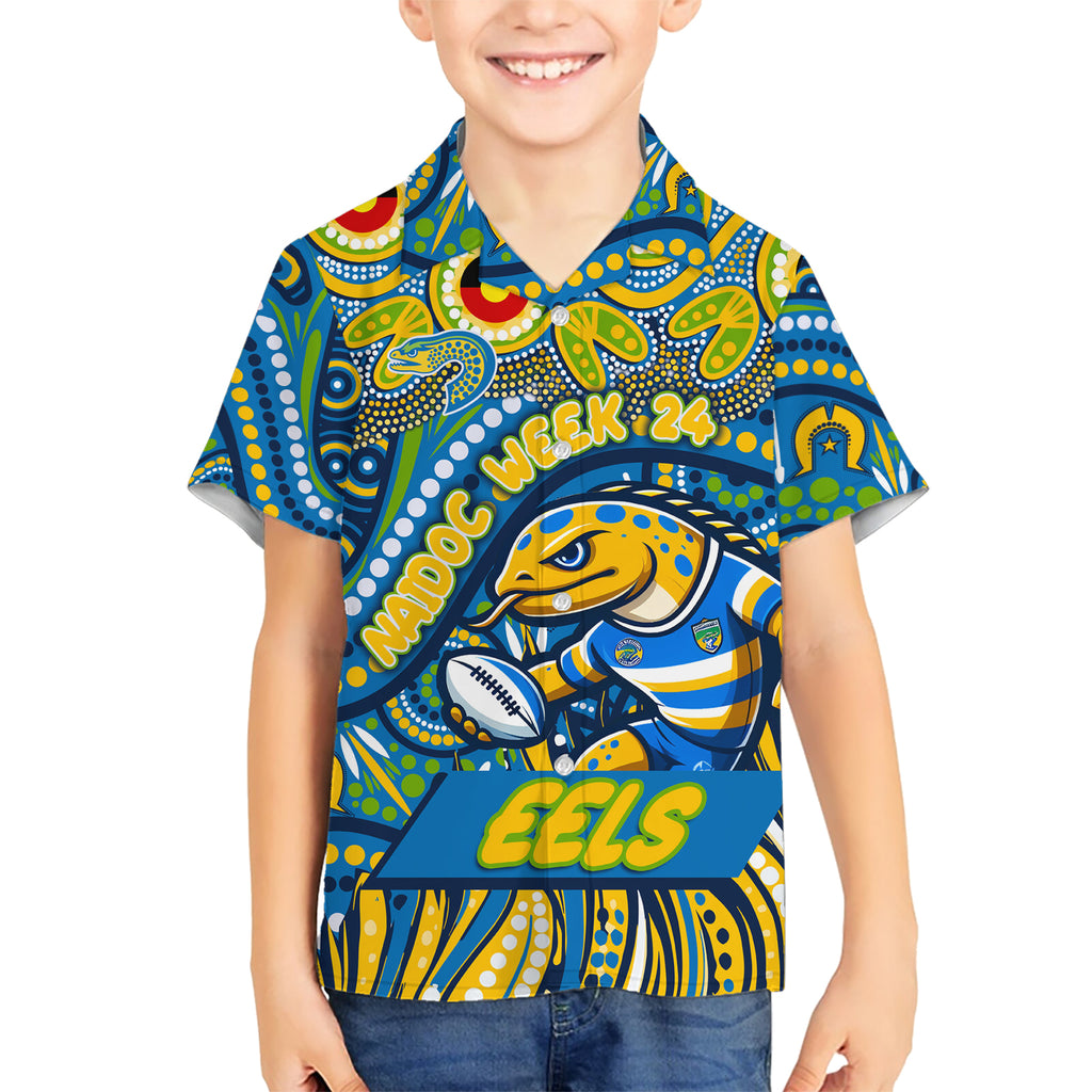 Custom Australia NAIDOC Week 2024 Hawaiian Shirt Parramatta Eels Mascot Keep The Fire Burning