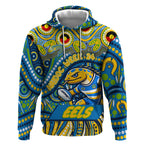 Custom Australia NAIDOC Week 2024 Hoodie Parramatta Eels Mascot Keep The Fire Burning