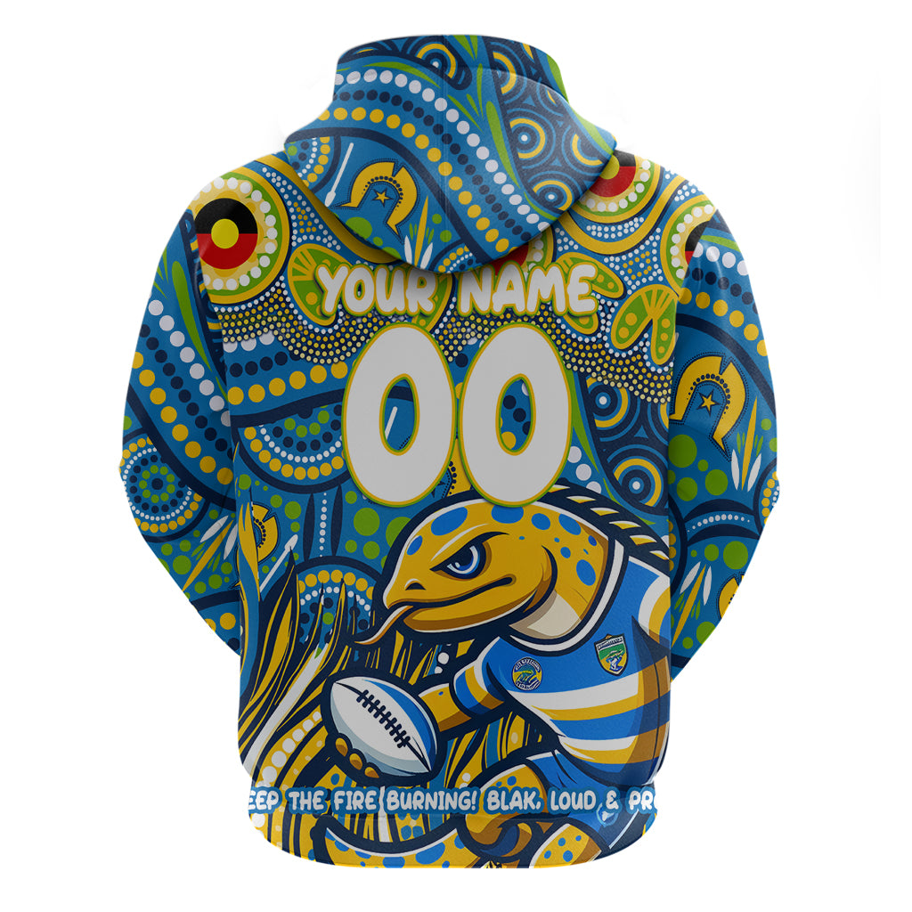 Custom Australia NAIDOC Week 2024 Hoodie Parramatta Eels Mascot Keep The Fire Burning