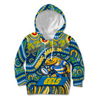 Custom Australia NAIDOC Week 2024 Kid Hoodie Parramatta Eels Mascot Keep The Fire Burning