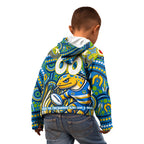 Custom Australia NAIDOC Week 2024 Kid Hoodie Parramatta Eels Mascot Keep The Fire Burning