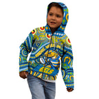 Custom Australia NAIDOC Week 2024 Kid Hoodie Parramatta Eels Mascot Keep The Fire Burning