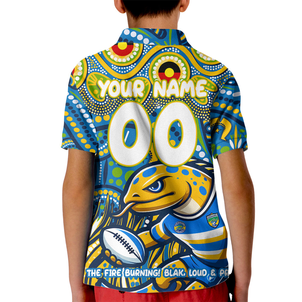 Custom Australia NAIDOC Week 2024 Kid Polo Shirt Parramatta Eels Mascot Keep The Fire Burning