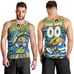 Custom Australia NAIDOC Week 2024 Men Tank Top Parramatta Eels Mascot Keep The Fire Burning