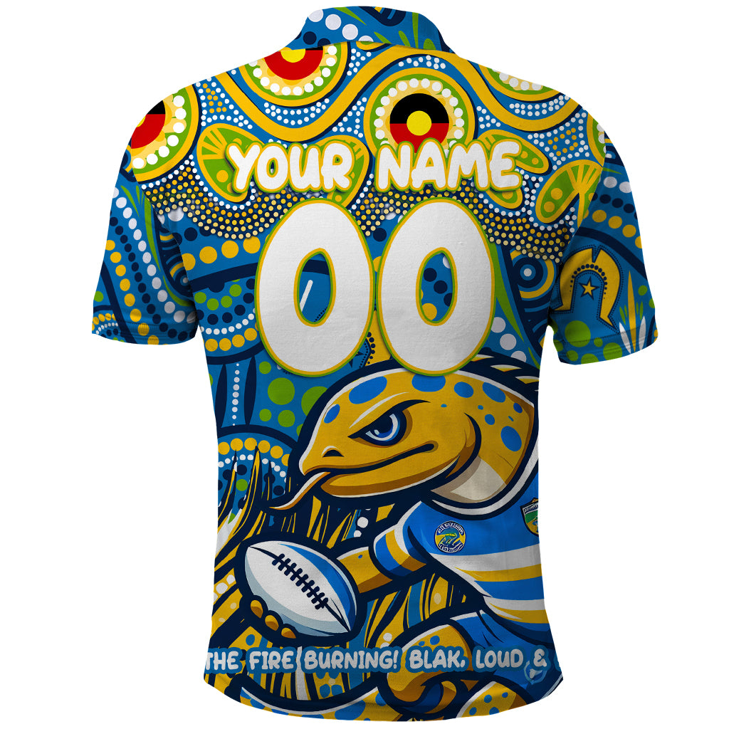 Custom Australia NAIDOC Week 2024 Polo Shirt Parramatta Eels Mascot Keep The Fire Burning