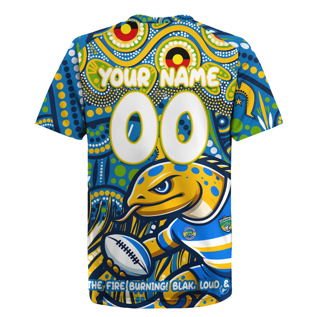 Custom Australia NAIDOC Week 2024 Rugby Jersey Parramatta Eels Mascot Keep The Fire Burning