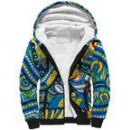 Custom Australia NAIDOC Week 2024 Sherpa Hoodie Parramatta Eels Mascot Keep The Fire Burning