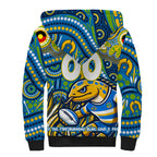 Custom Australia NAIDOC Week 2024 Sherpa Hoodie Parramatta Eels Mascot Keep The Fire Burning