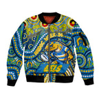 Custom Australia NAIDOC Week 2024 Sleeve Zip Bomber Jacket Parramatta Eels Mascot Keep The Fire Burning
