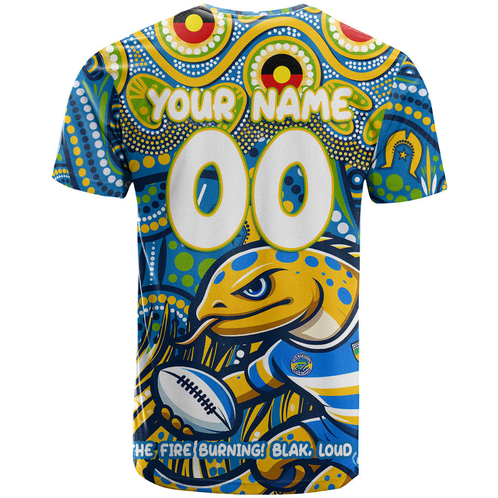 Custom Australia NAIDOC Week 2024 T Shirt Parramatta Eels Mascot Keep The Fire Burning