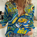 Custom Australia NAIDOC Week 2024 Women Casual Shirt Parramatta Eels Mascot Keep The Fire Burning