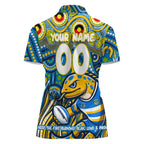 Custom Australia NAIDOC Week 2024 Women Polo Shirt Parramatta Eels Mascot Keep The Fire Burning