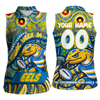 Custom Australia NAIDOC Week 2024 Women Sleeveless Polo Shirt Parramatta Eels Mascot Keep The Fire Burning