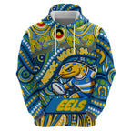 Custom Australia NAIDOC Week 2024 Zip Hoodie Parramatta Eels Mascot Keep The Fire Burning