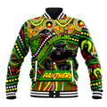 Custom Australia NAIDOC Week 2024 Baseball Jacket Penrith Panthers Mascot Keep The Fire Burning