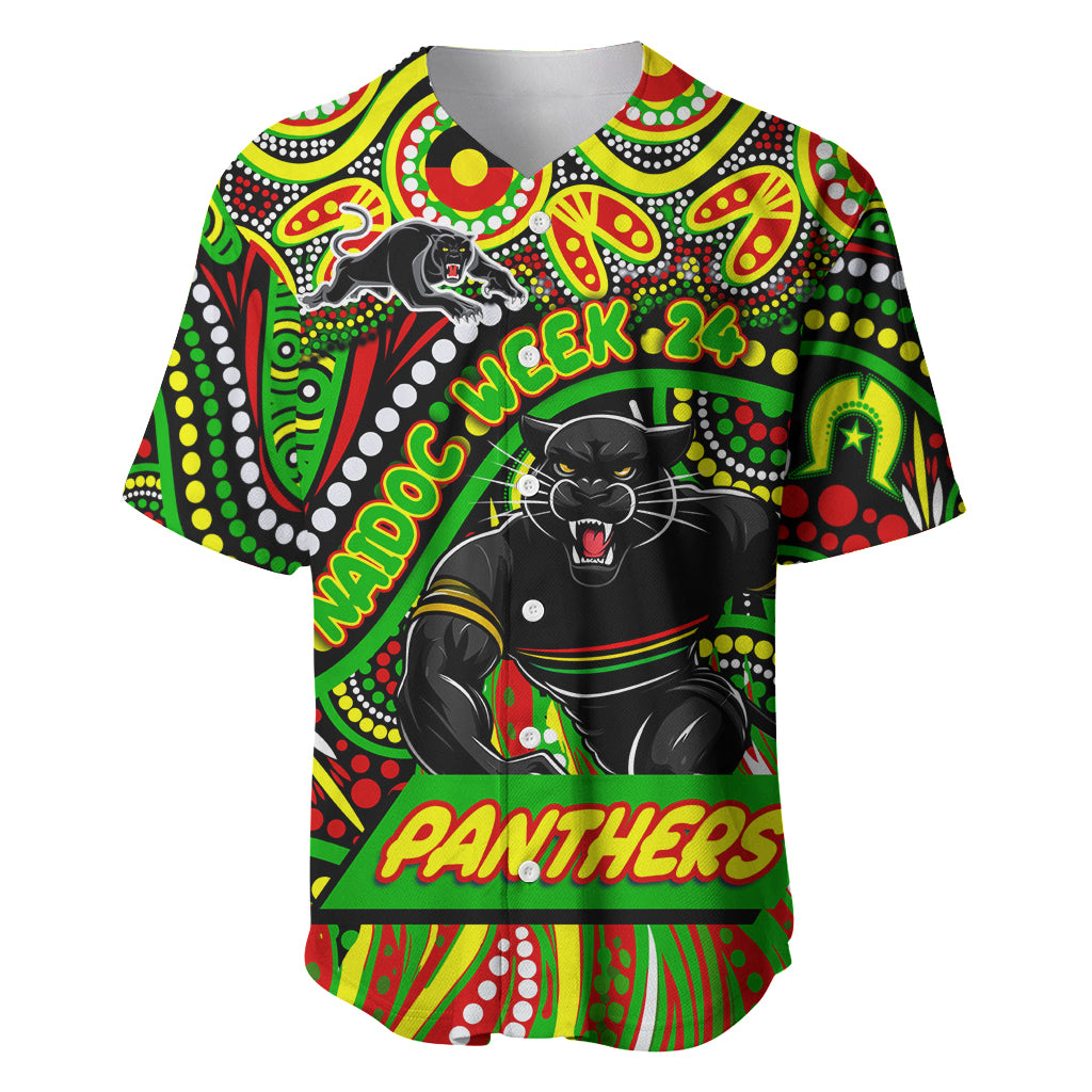 Custom Australia NAIDOC Week 2024 Baseball Jersey Penrith Panthers Mascot Keep The Fire Burning